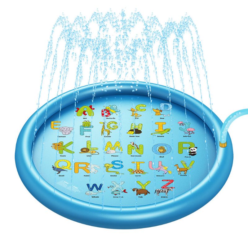Wevon Splash Pad 67 Inča Sprinkle Play Mat Sprinkler Pad Za Djecu Bazen S Prskalicama Za Vanjske Vodene Igračke Obrazovni Za Plivanje Za Malu Dječaci Djevojčice