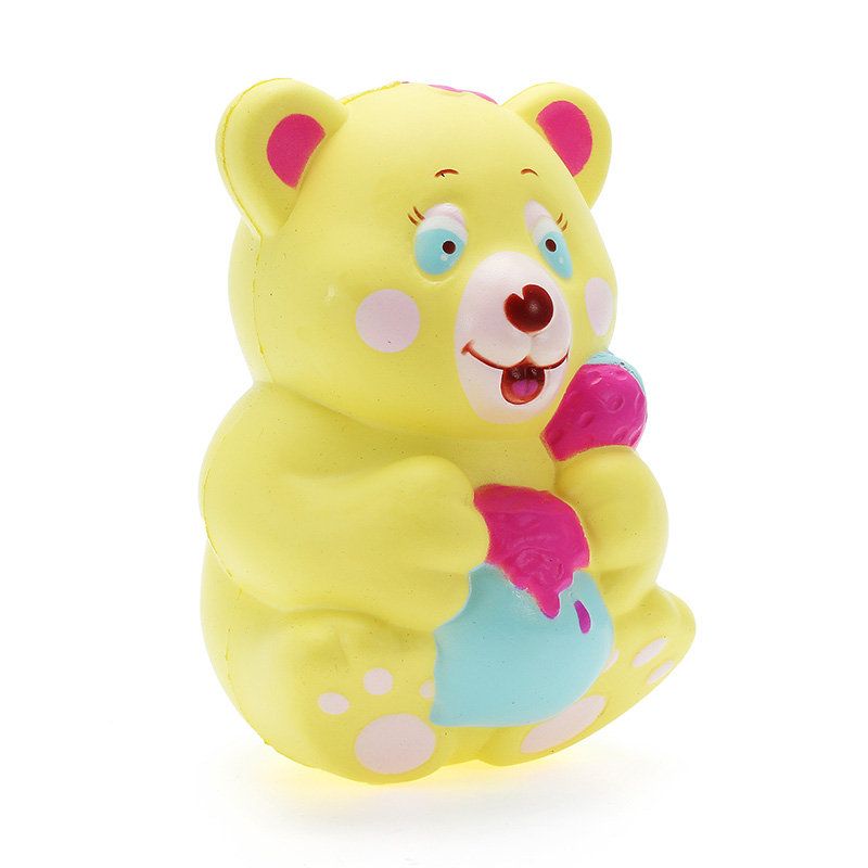 Xinda Squishy Strawberry Bear Drži Lonac Za Med 12 cm Sporo Raste S Pakiranjem Kolekcija Igračka Na Dar