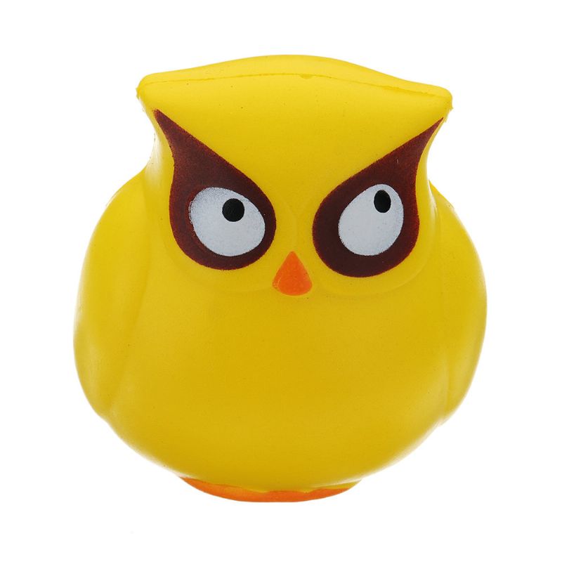 Yellow Owl Squishy Slow Rising Collection Poklon Mekana Igračka S Pakiranjem