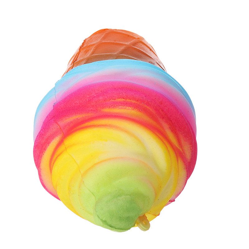 Yunxin Squishy Ice Cream 10 cm Sporo Dizanje S Pakiranjem Torba Za Telefon Remen Dekor Kolekcija Poklona Igračka