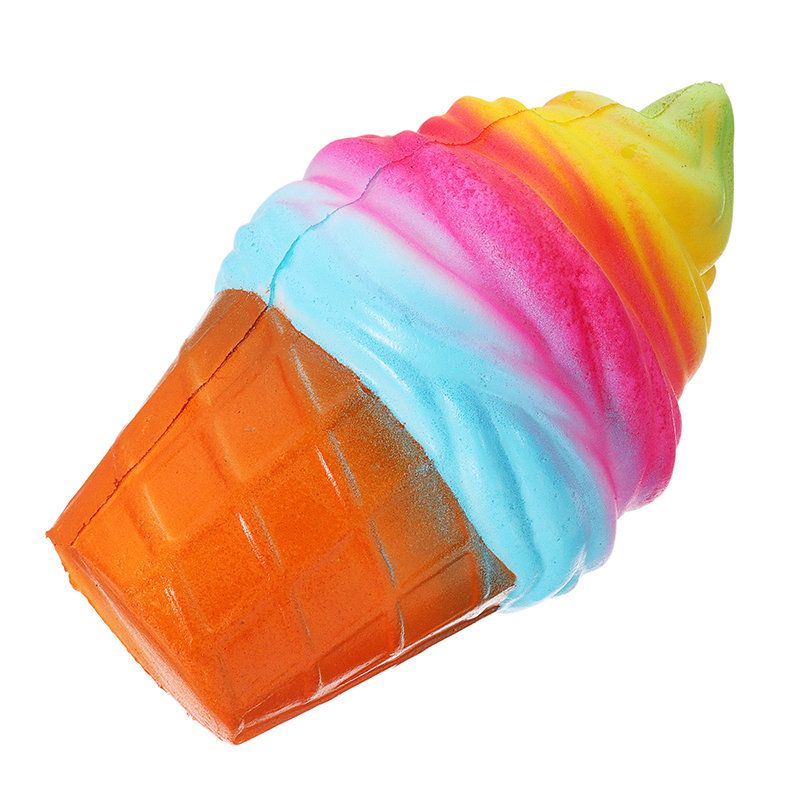 Yunxin Squishy Ice Cream 10 cm Sporo Dizanje S Pakiranjem Torba Za Telefon Remen Dekor Kolekcija Poklona Igračka