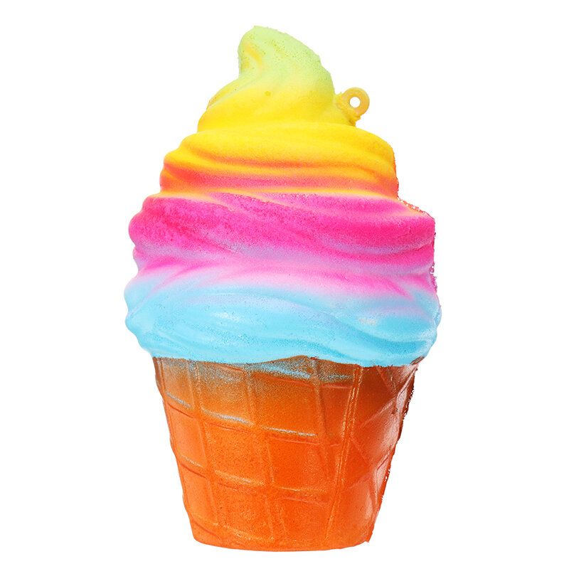 Yunxin Squishy Ice Cream 10 cm Sporo Dizanje S Pakiranjem Torba Za Telefon Remen Dekor Kolekcija Poklona Igračka