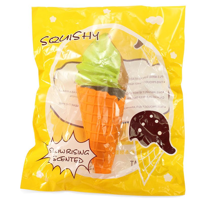 Yunxin Squishy Ice Cream 18 cm Sporo Dizanje S Pakiranjem Kolekcija Poklon Dekor Soft Squeeze Igračka