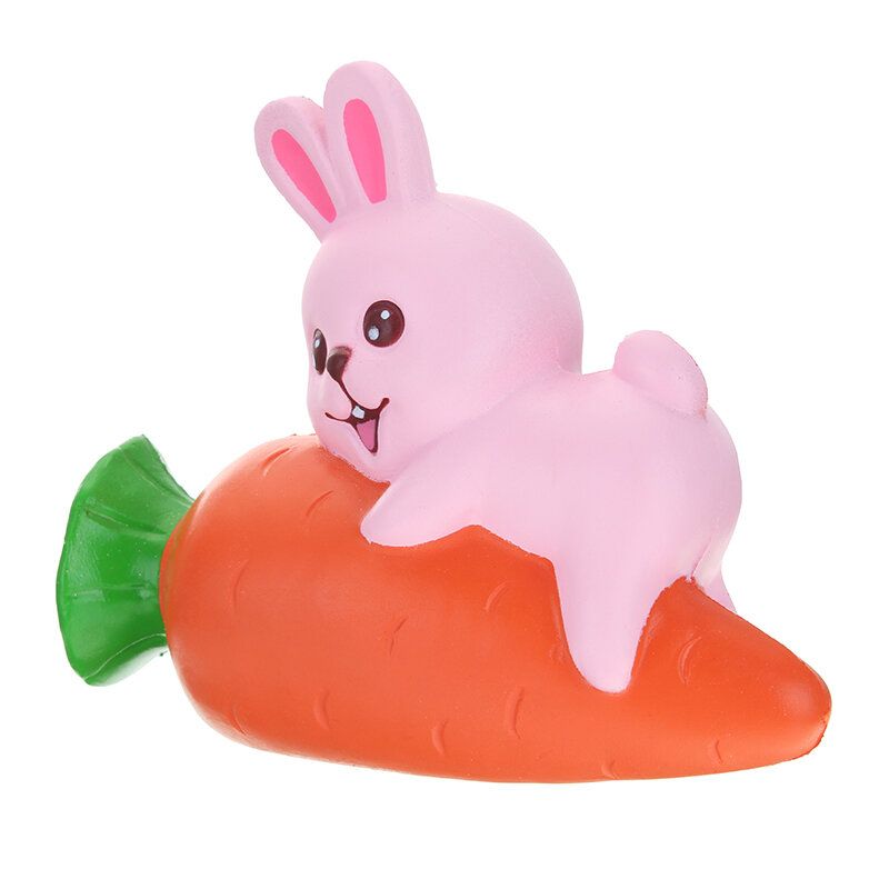 Yunxin Squishy Rabbit Bunny Drži Mrkvu 13 cm Sporo Raste S Pakiranjem Kolekcija Poklon Dekor Igračka