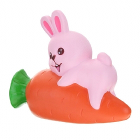 Yunxin Squishy Rabbit Bunny Drži Mrkvu 13 cm Sporo Raste S Pakiranjem Kolekcija Poklon Dekor Igračka