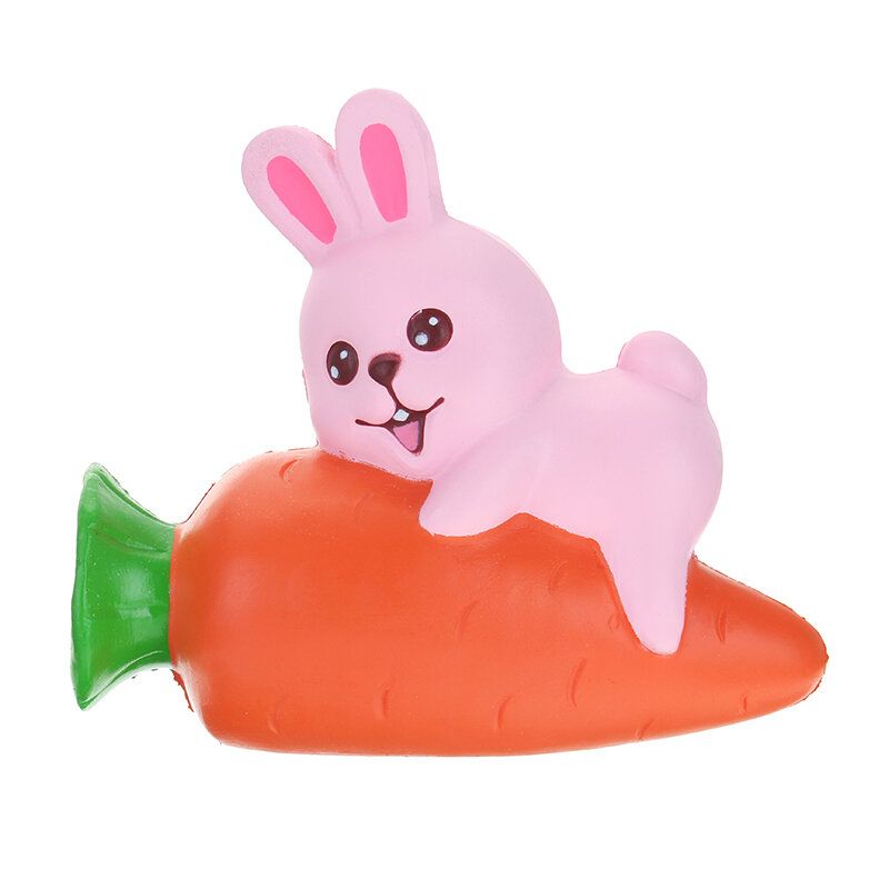 Yunxin Squishy Rabbit Bunny Drži Mrkvu 13 cm Sporo Raste S Pakiranjem Kolekcija Poklon Dekor Igračka