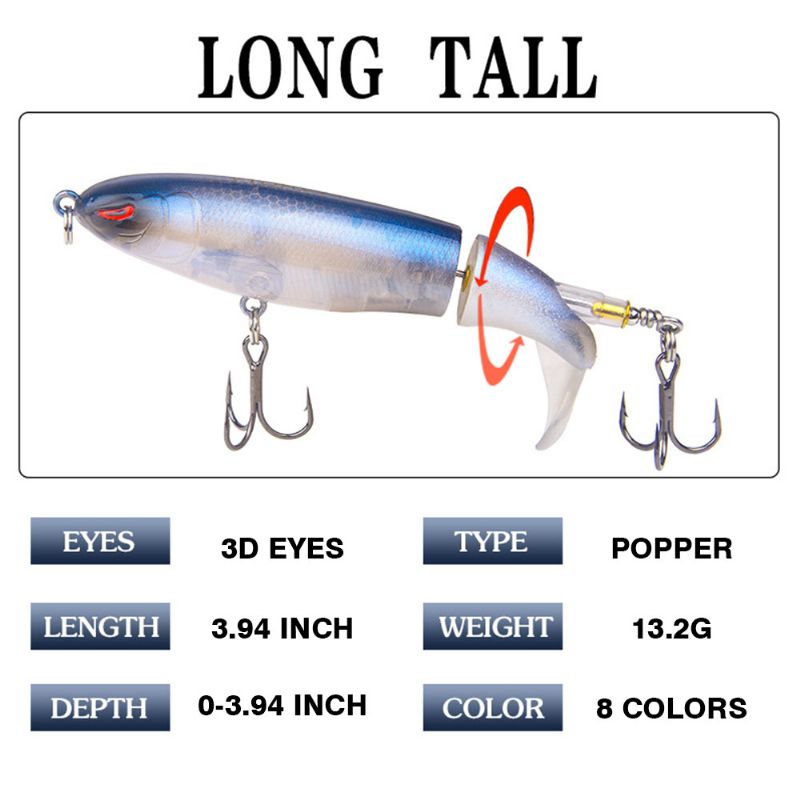 Lažni Model Ribe Tvrdi Mamac Za Pecanje Minnow S Propelerom Osjetljivi Za Jigging Bass