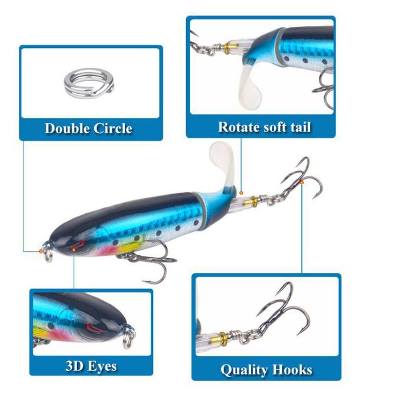 Lažni Model Ribe Tvrdi Mamac Za Pecanje Minnow S Propelerom Osjetljivi Za Jigging Bass