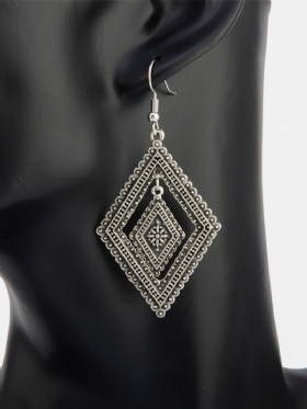 Vintage Geometrijske Šuplje Dijamantne Naušnice S Privjescima Boemske Duge Chic Nakit