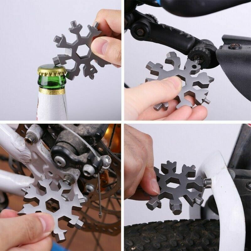 Edc Multi-tool Card Combination Portable Outdoor Snowflake Tool Ključ