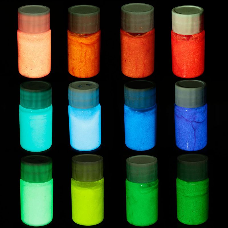 Glow In Dark Paint Black Light Night Fluorescent Uv Ultraviolet Super Bright Art