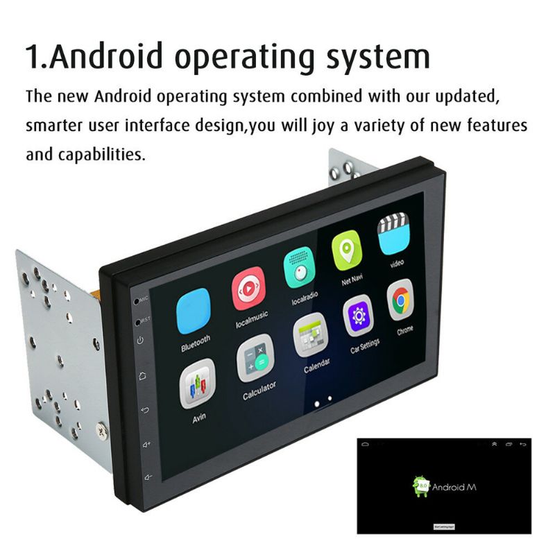 Imars 7 Inča 2 Din Za Android 8.0 Auto Stereo Radio Mp5 Player 2.5d Zaslon Gps Wifi Bluetooth Fm Sa Stražnjom Kamerom