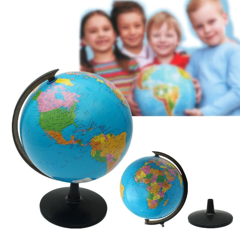 Karta Atlasa Globusa Svijeta Sa Stalkom Za Dječje Obrazovne Predmete Za Uređenje Doma. Školski Uredski Pribor