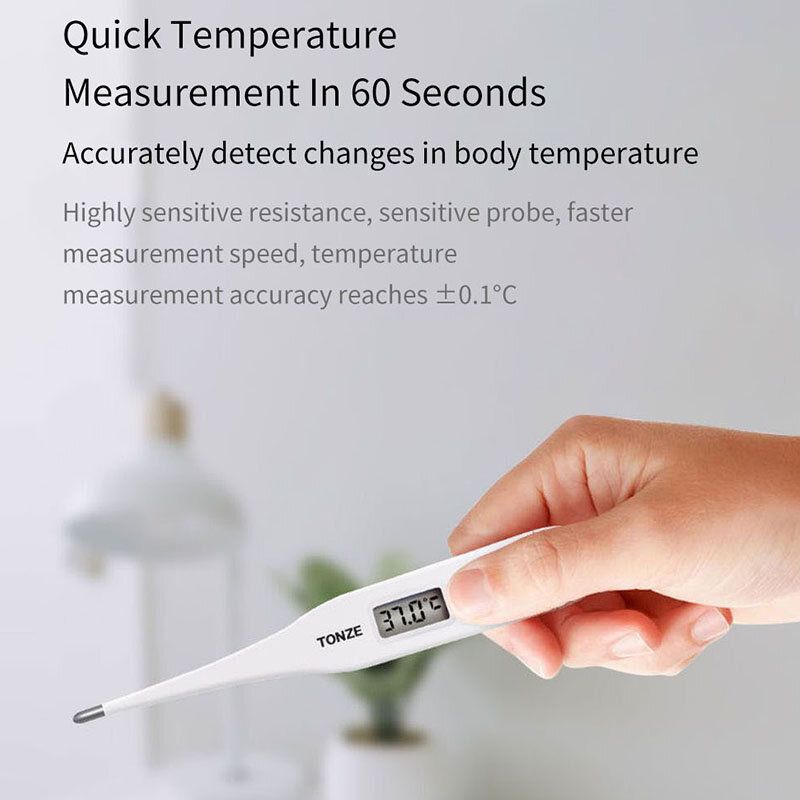 Tonze Dt-101a Kućanski Medicinski Električni Termometar Za Tijelo 60 Sekundi Lcd Zaslon Za Brzo Mjerenje Beba Odrasla Osoba