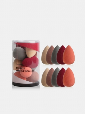 10 Kom Mini Makeup Puff Wet-dry Dual Name Bushion Sponge Beauty Eggs