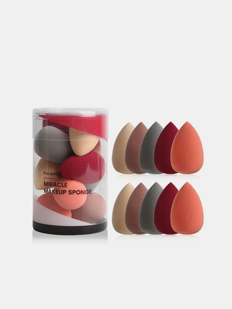 10 Kom Mini Makeup Puff Wet-dry Dual Name Bushion Sponge Beauty Eggs