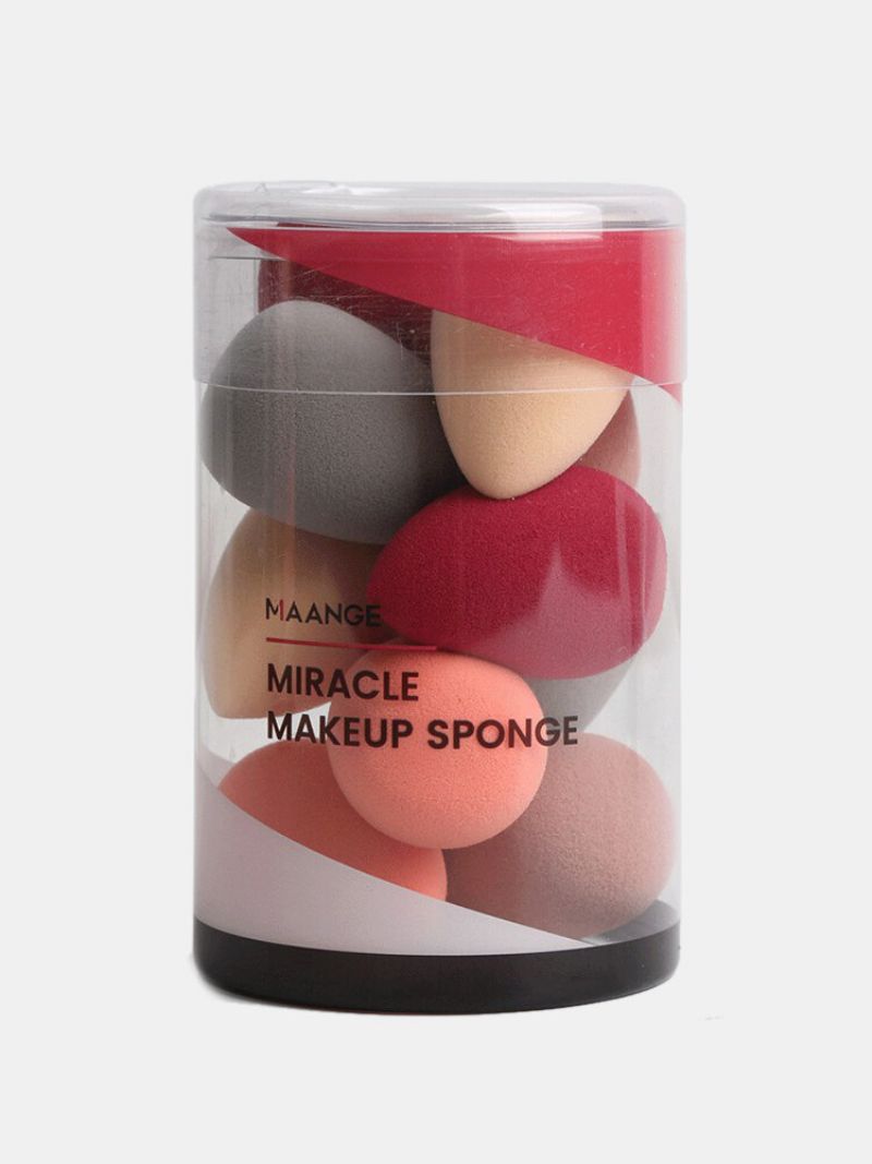 10 Kom Mini Makeup Puff Wet-dry Dual Name Bushion Sponge Beauty Eggs