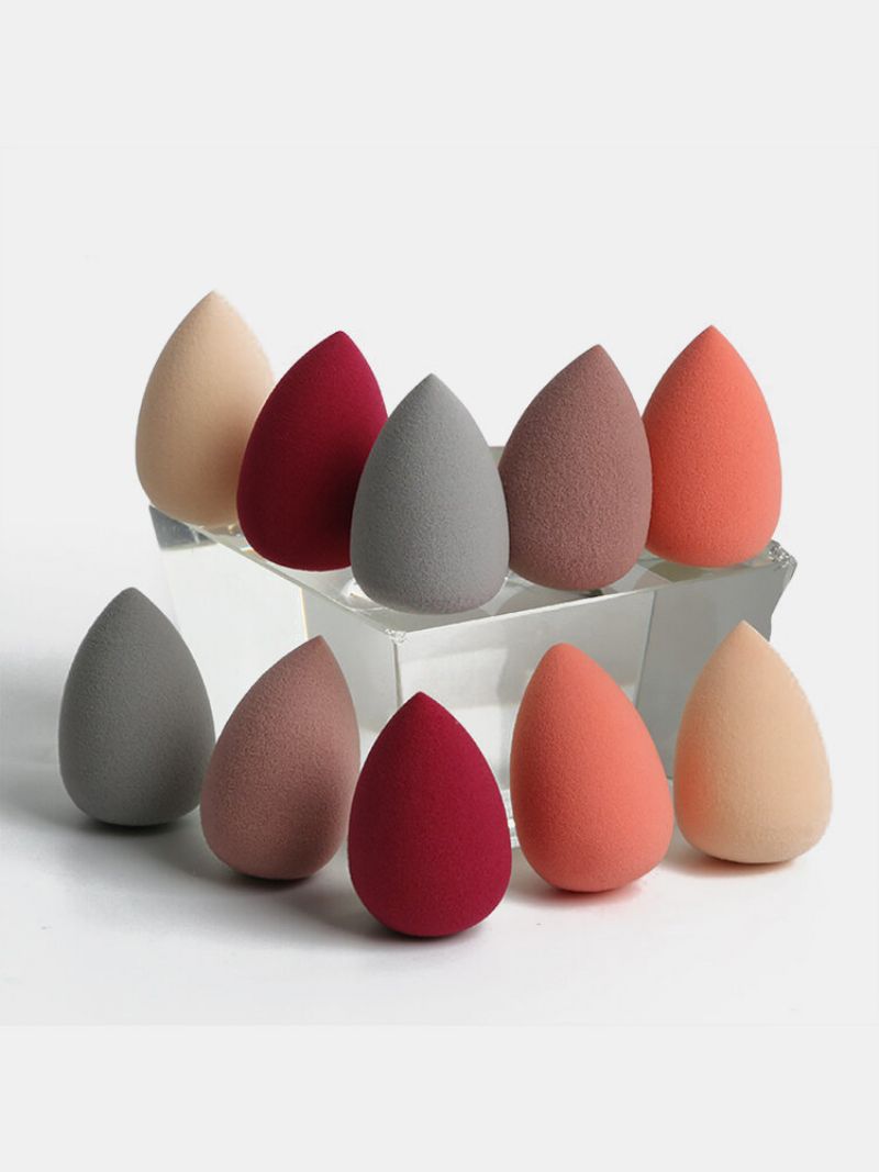 10 Kom Mini Makeup Puff Wet-dry Dual Name Bushion Sponge Beauty Eggs