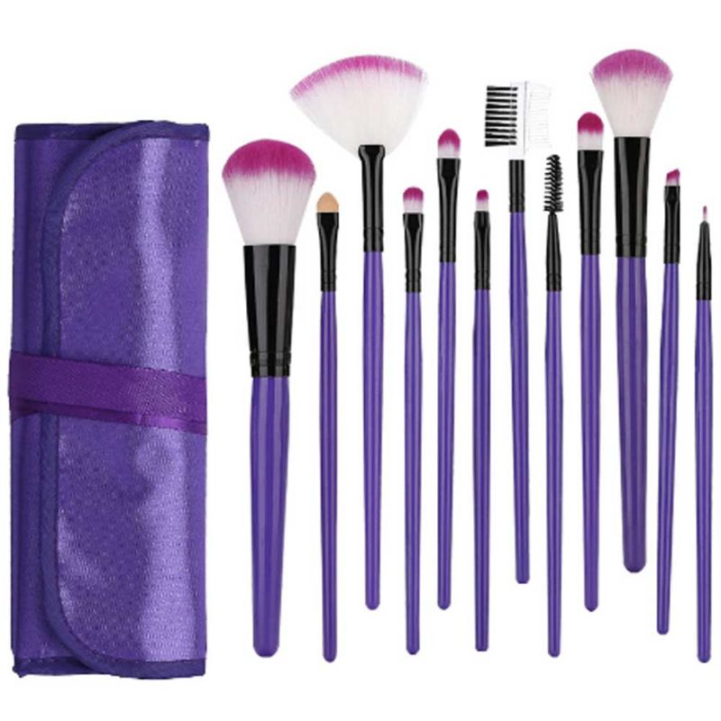 12pcs Set Četkica Za Šminkanje Kistovi Za Šminku Za Sjenilo Korektor Eyeliner Četka Za Miješanje Obrva Kozmetički Alat