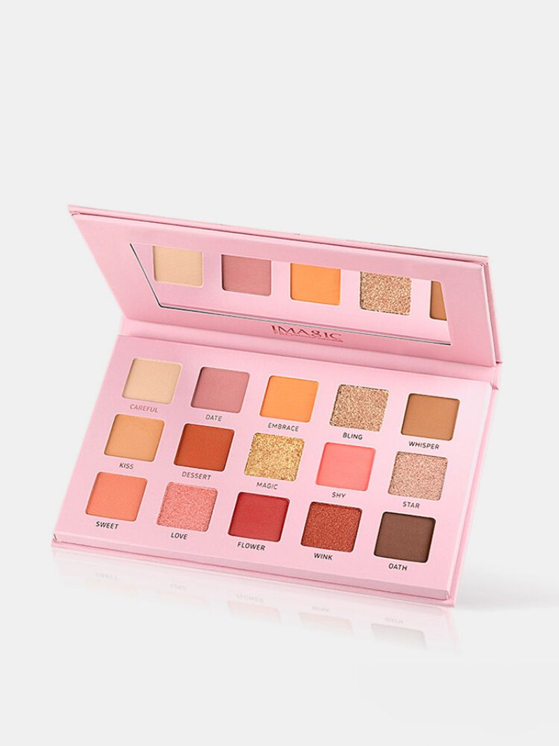 15 Boja Biserno Polarizirane Palete Sjenila Za Oči Dugotrajna Svjetlucava Paleta Za Oči Matte Shimmer Palette