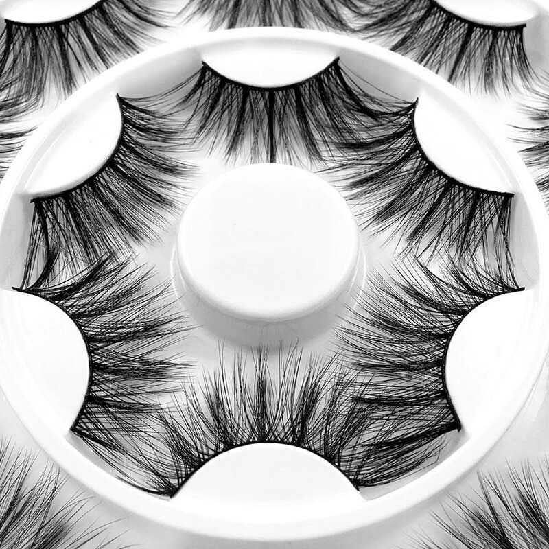 8 Pari 3d Umjetnih Trepavica Meke Pahuljaste Guste Uvojke Volumen Ručno Izrađene Trepavice Šminka Za Oči