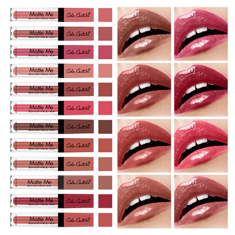 Color Castle Vodootporni Velvet Matte Me Tekući Ruž Za Usne Dugotrajni Pigment Za Sjajilo