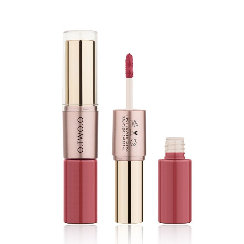 Double-head Natural Dugotrajni Ruž Za Usne Non-stick Cup Matte Lip Gloss 2u1 Ruž Za Šminka Za