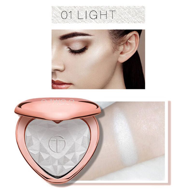 Heart Shimmer Highlighters Palette Trajni Sjaj Hajlater U Prahu Za 3d Šminku Lica