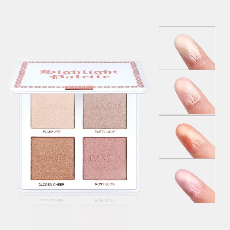 Imagic 4colors Highlighter Powder Palette Shimmer Contouring Highlight Face Bronzer Puder Za Šminku