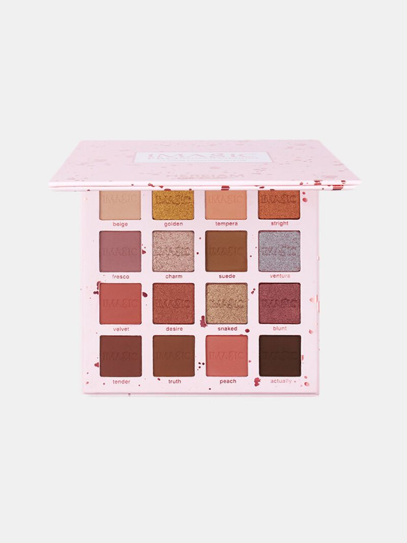 Imagic Charming Svjetlucava Paleta Sjenila Za Oči 16 Boja Nude Matte Shimmer Eyeshadow Palette