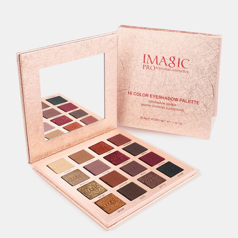 Imagic Charming Svjetlucava Paleta Sjenila Za Oči 16 Boja Nude Matte Shimmer Eyeshadow Palette