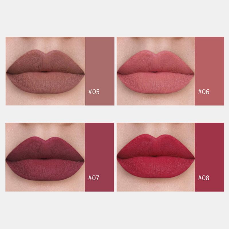 Kompleti Tekućih Sjajila Za Usne Od 4 Komada Prirodna Hidratantna Krema Vodootporna Neljepljiva Čašica Matte Mirror Lip Glaze Kit