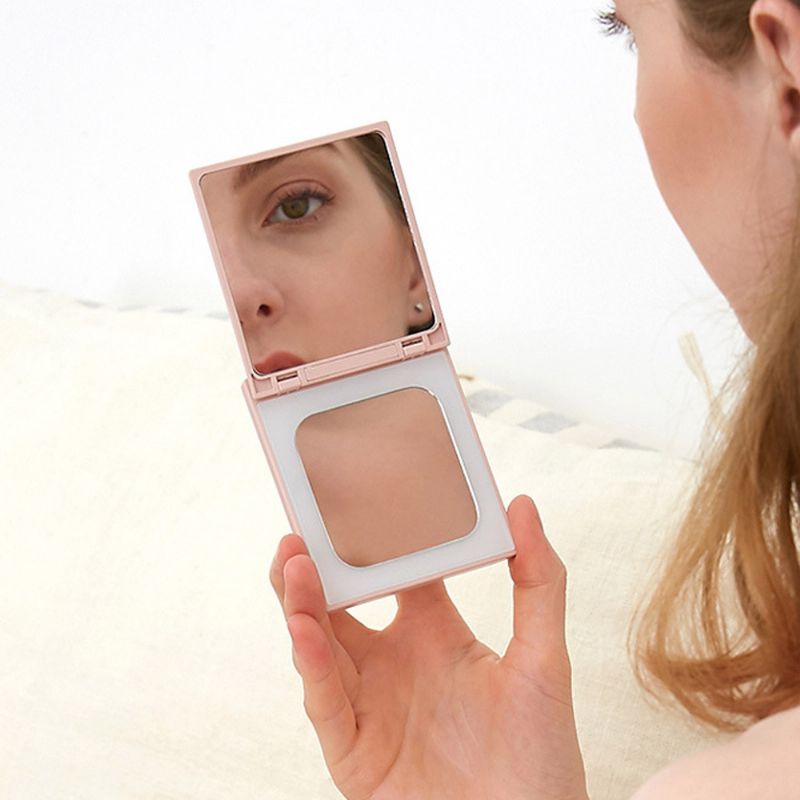 Kozmetičko Ogledalo S Mobilnim Napajanjem Prijenosno Za Šminkanje Ručno Za Putovanja