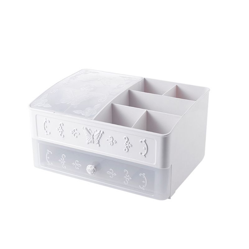 Kutija Za Pohranu Kozmetike S Europskim Stereo Uzorkom Organizator Šminke Otporan Na Prašinu S Poklopcem Za Proizvode Za Njegu Kože