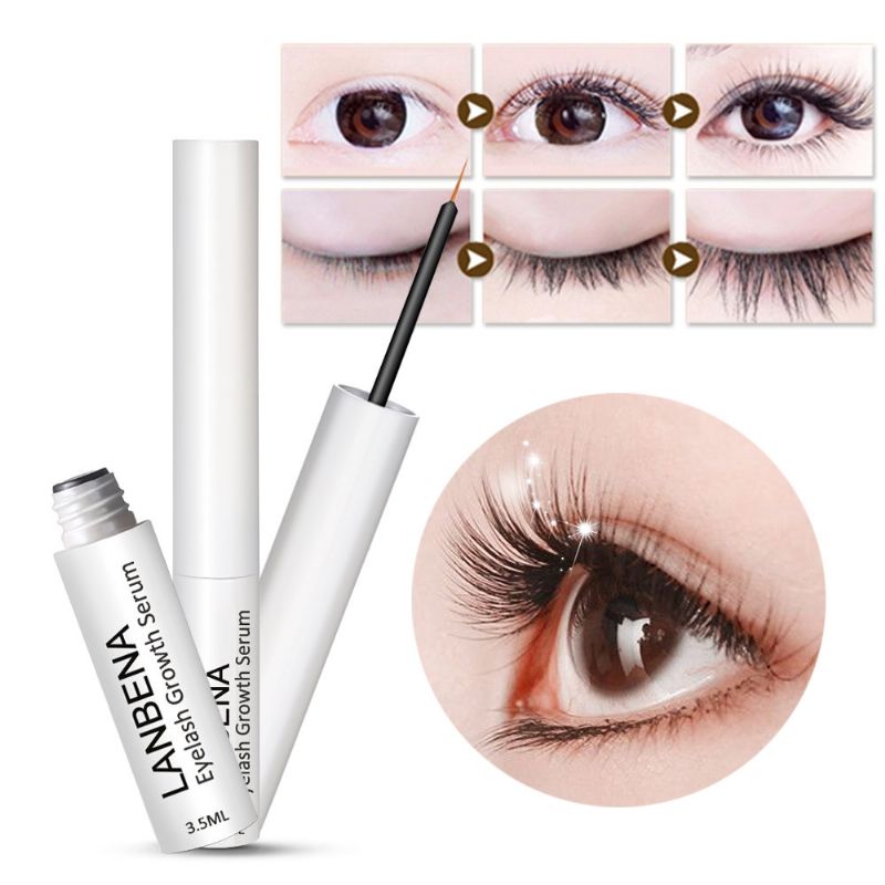 Lanbena Eyelash Growth Treatments Serum Liquid Eyelashes Enhancer Eye Curling Thick Lengtheni