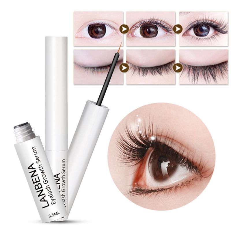 Lanbena Eyelash Growth Treatments Serum Liquid Eyelashes Enhancer Eye Curling Thick Lengtheni