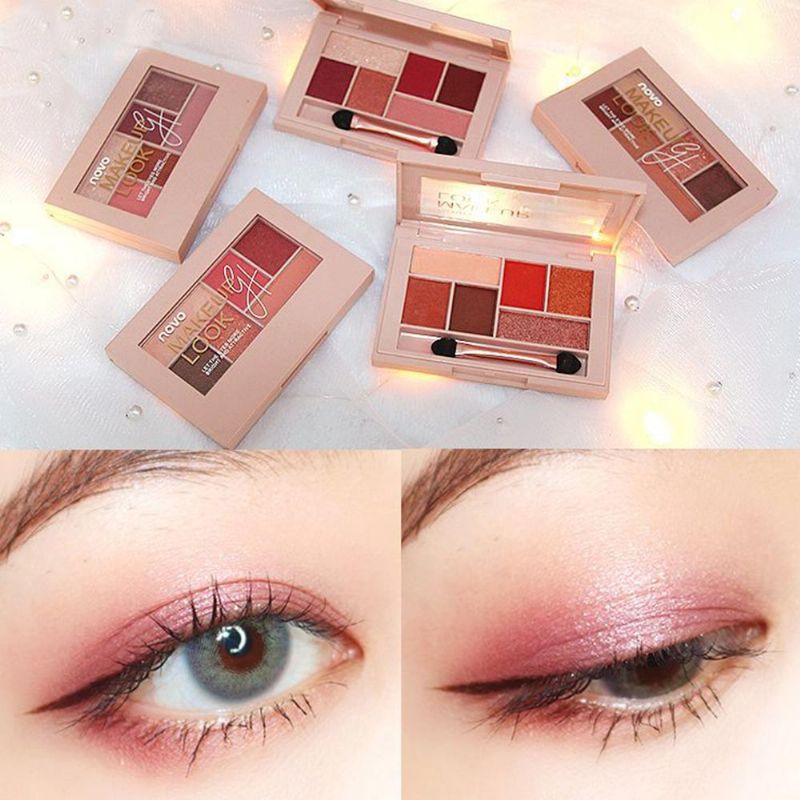 Matte Ground Eye Shadow Disc Silky Six Eyeshadow Pearl Light Color Eye Alat Za Šminkanje Za Početnike