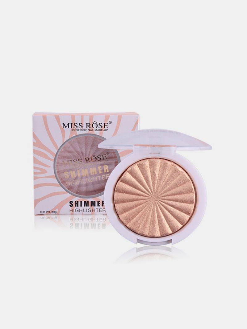 Miss Rose Highlighter Paleta Šminke White Gold Shimmer Glow Osvjetljujući Puder Highlighteri Kozmetika