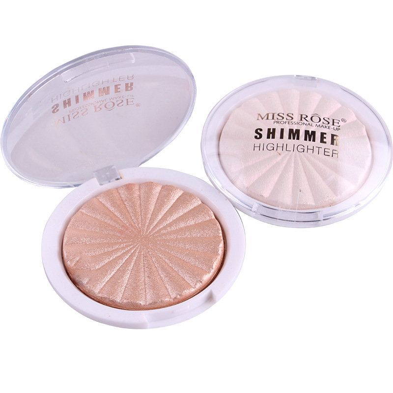 Miss Rose Highlighter Paleta Šminke White Gold Shimmer Glow Osvjetljujući Puder Highlighteri Kozmetika