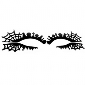 Noć Vještica Umjetničke Naljepnice Za Oči Paukova Mreža Izdubljeni Papir Za Rezanje Šminka Eyeliner Maska