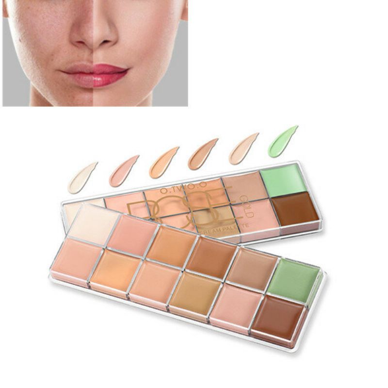 O.two.o 12 Boja Makeup Concealer Palette Contour Acne Cover Cream Dugotrajni Vodootporni Korektor