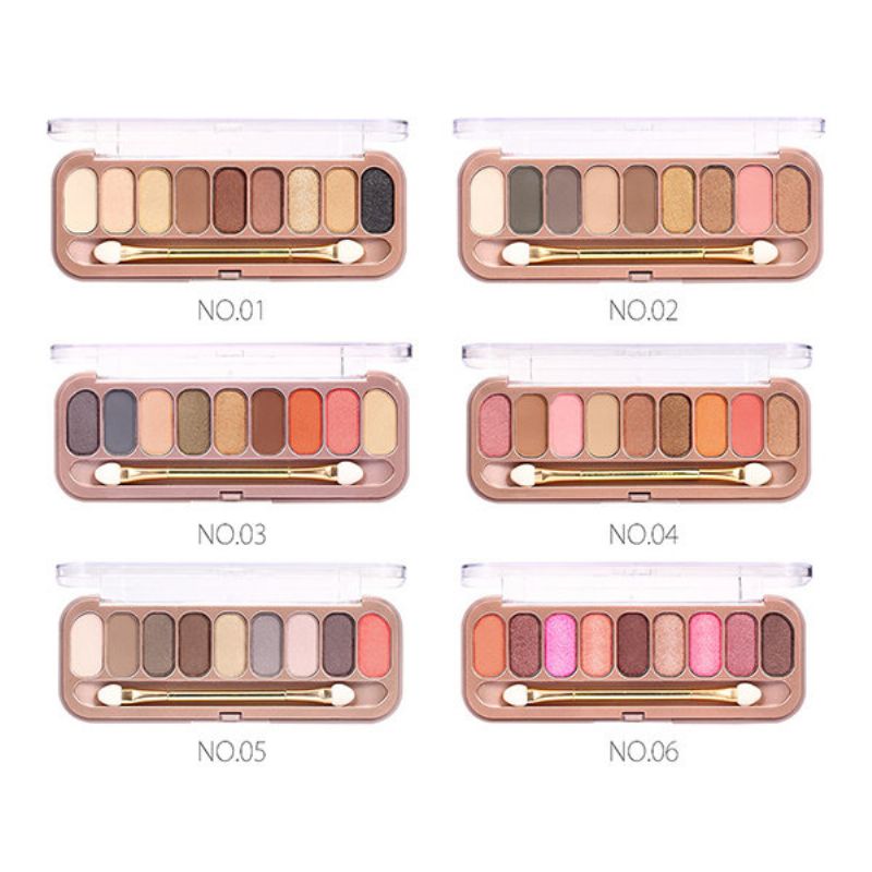 O.two.o 9 Boja Paleta Sjenila S Kistom Shimmer Matte Make Up Sjenilo Za Oči