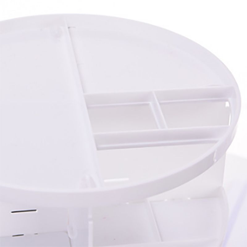Plastična Kozmetička Kutija S Policom Za Pohranu Proizvoda Za Njegu Kože Rotacijom Od 360 Stupnjeva