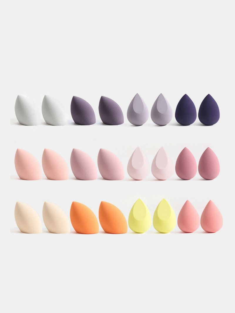 Set Od 8 Komada Beauty Eggs Mokro-suhi Dvonamjenski Puder U Prahu Rumenilo U Pufnu