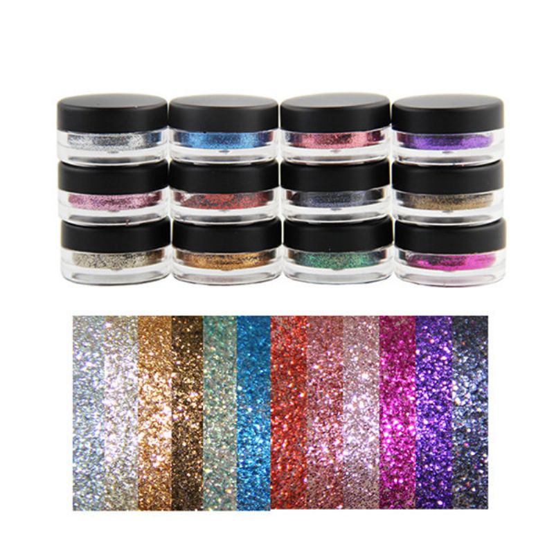 Šminka Glitter Eyeshadow Powder Cosplay Eye Shadow Lip Eyes Pigment Party