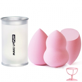 Šminka Puder Puff Dry Wet Tri Shapes Spužva Alat Za Šminkanje Beauty Blender