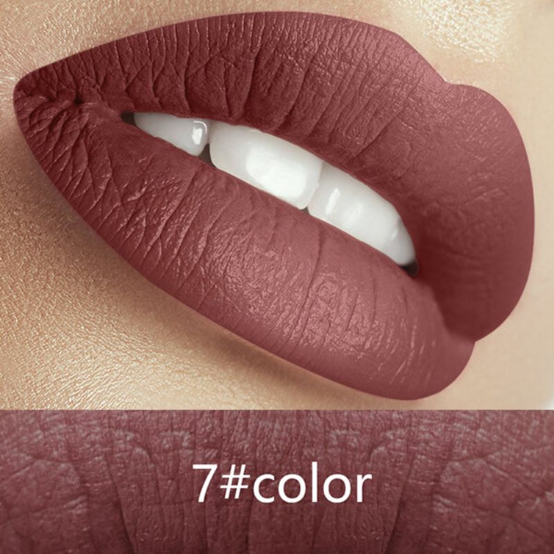 Treeinside Velvet Matte Tekući Ruž Za Usne Sjajilo Za Šminka U Boji Dugotrajni Pigment Seksi Crvene