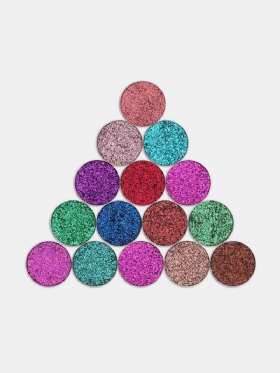 Tz Pressed Glitters Single Eyeshadow Diamond Rainbow Eyes Make Up Kozmetika