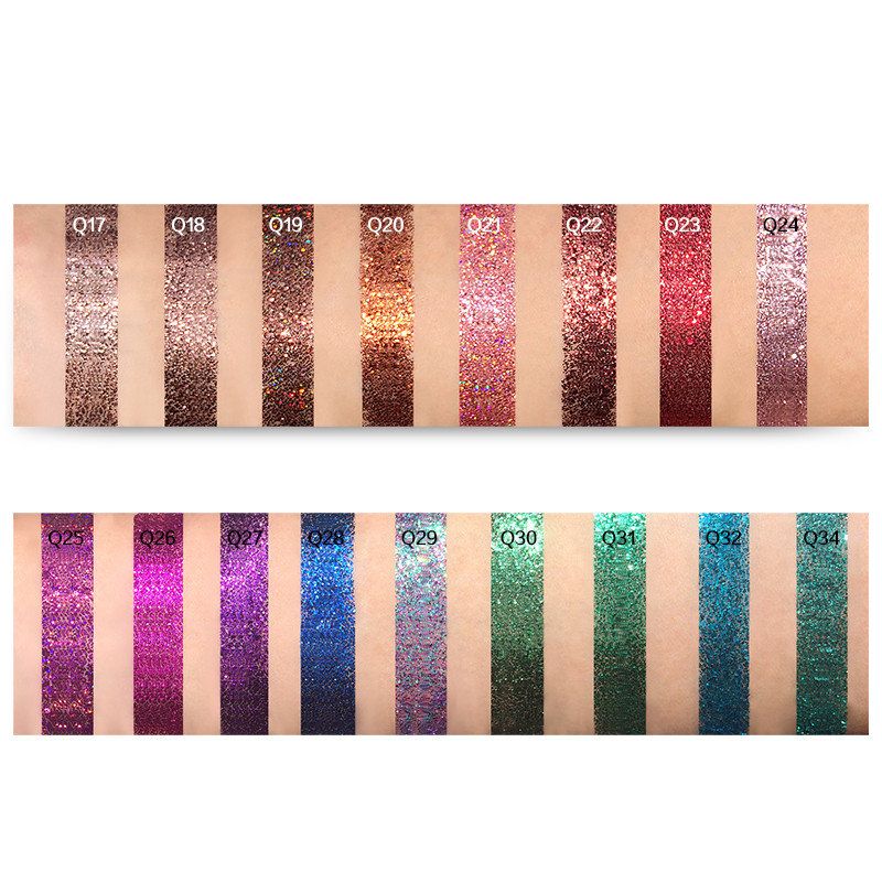 Tz Pressed Glitters Single Eyeshadow Diamond Rainbow Eyes Make Up Kozmetika