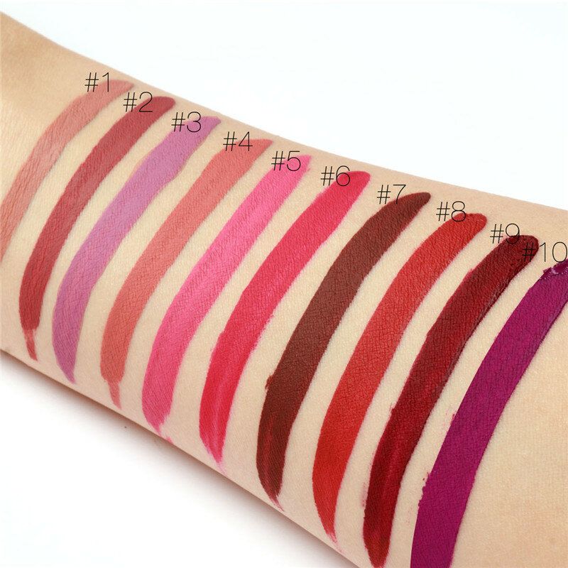 Ubub Matte Lip Gloss Waterproof Beauty Makeup Tekući Ruž Za Usne 10 Boja